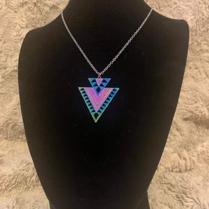 Geometric Metallic Triangle Choker